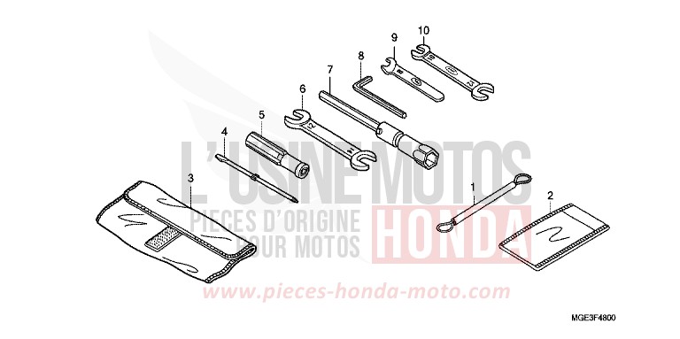 TOOL for VFR1200F Dual Clutch PEARL SUNBEAM WHITE (NHA66) from 2013